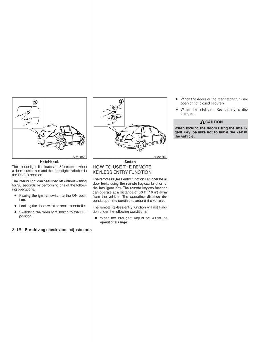 Nissan Tiida Versa owners manual / page 122