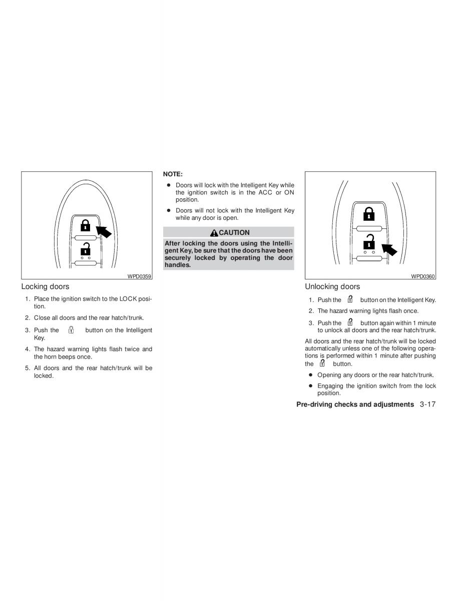 Nissan Tiida Versa owners manual / page 123