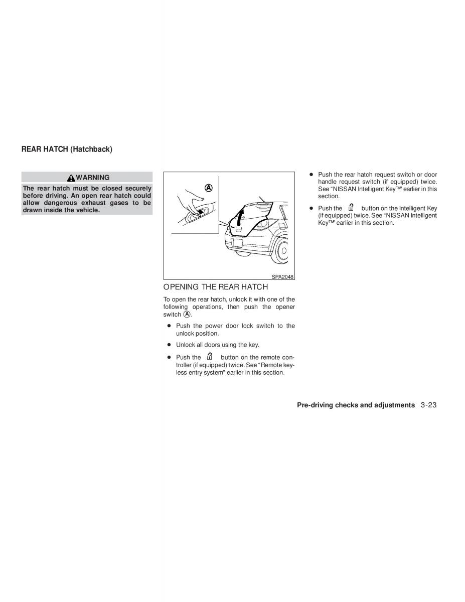 Nissan Tiida Versa owners manual / page 129