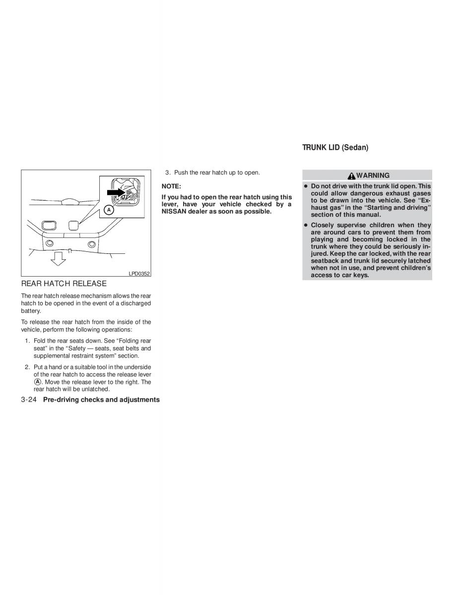 Nissan Tiida Versa owners manual / page 130