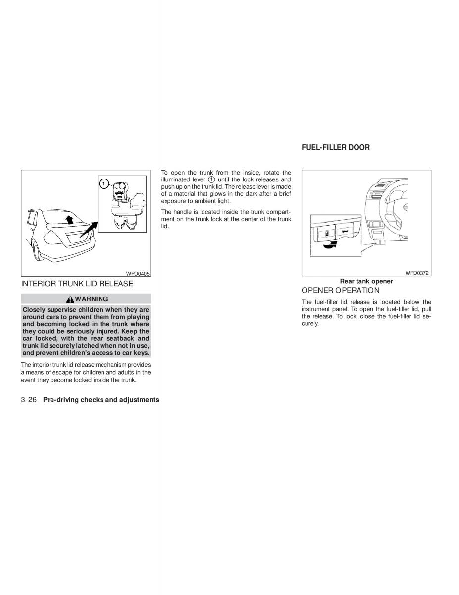 Nissan Tiida Versa owners manual / page 132