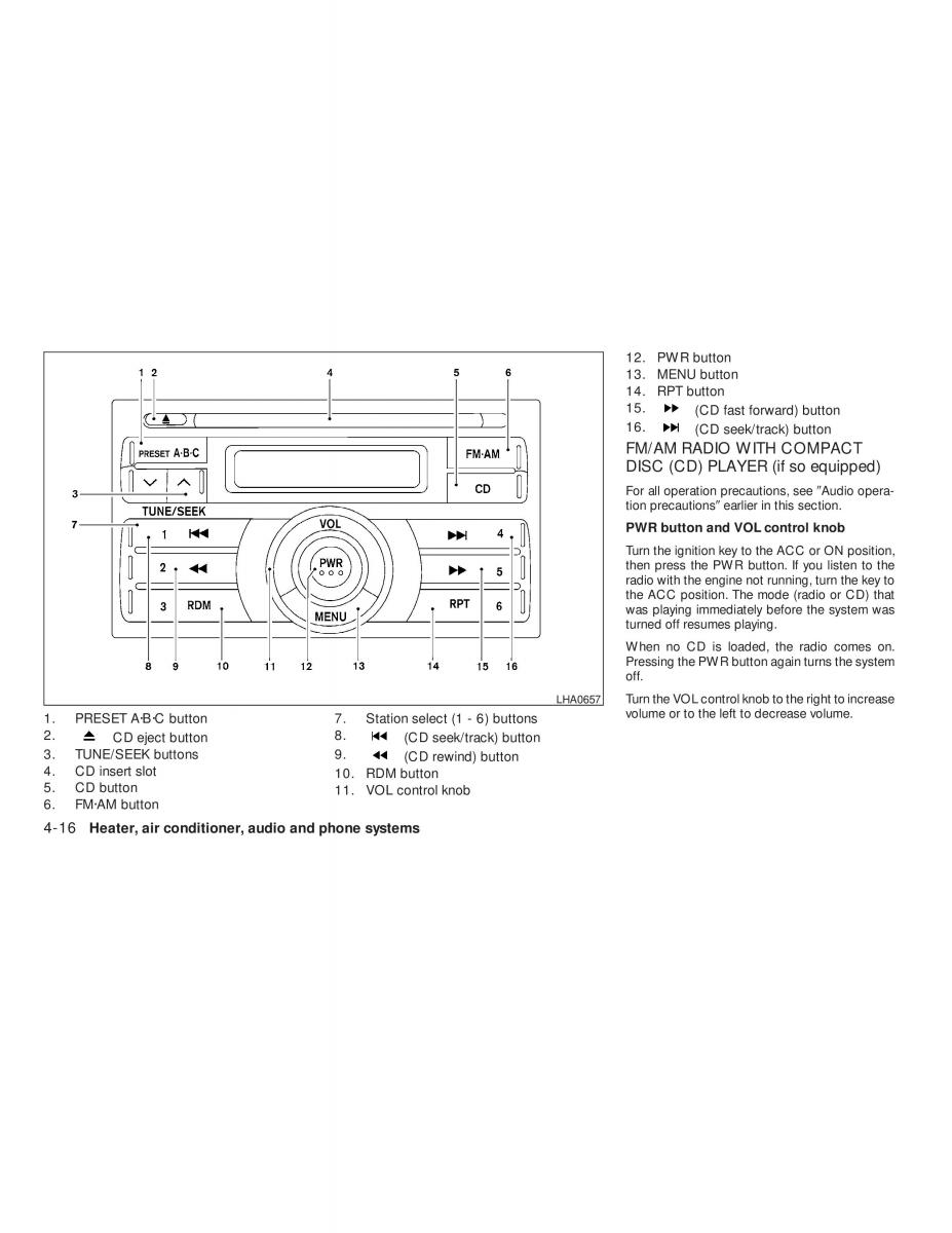 Nissan Tiida Versa owners manual / page 152