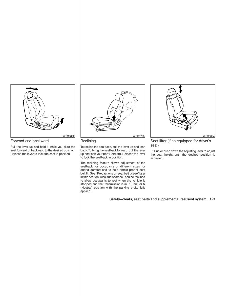 Nissan Tiida Versa owners manual / page 21