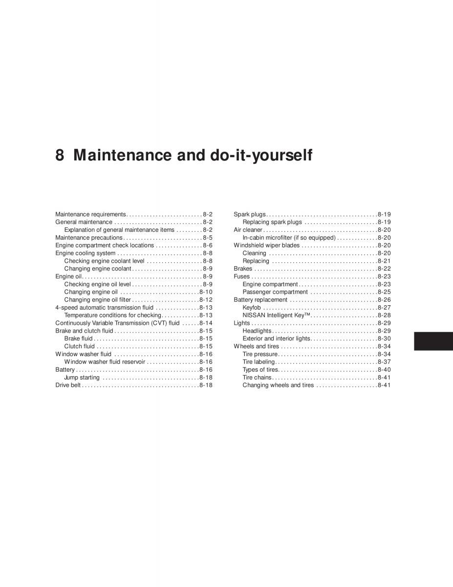 Nissan Tiida Versa owners manual / page 233