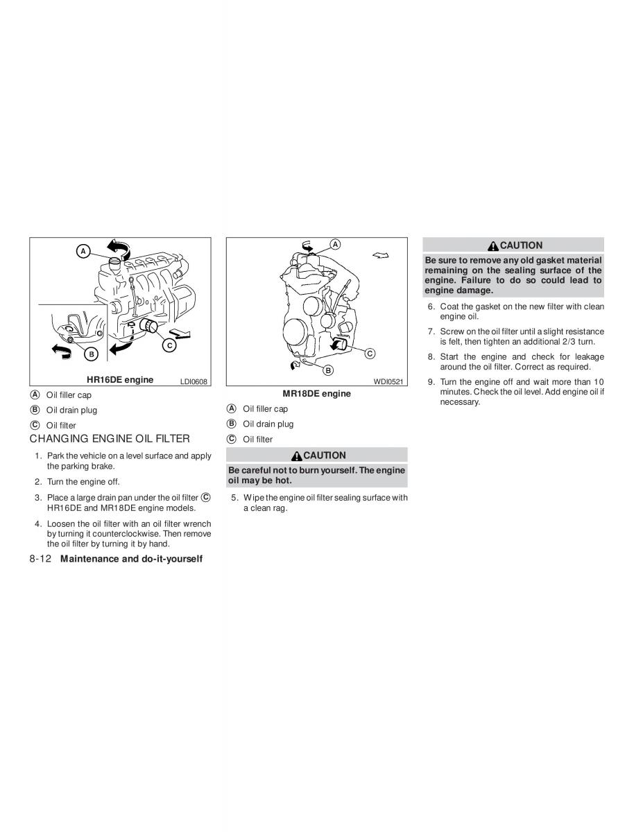 Nissan Tiida Versa owners manual / page 244