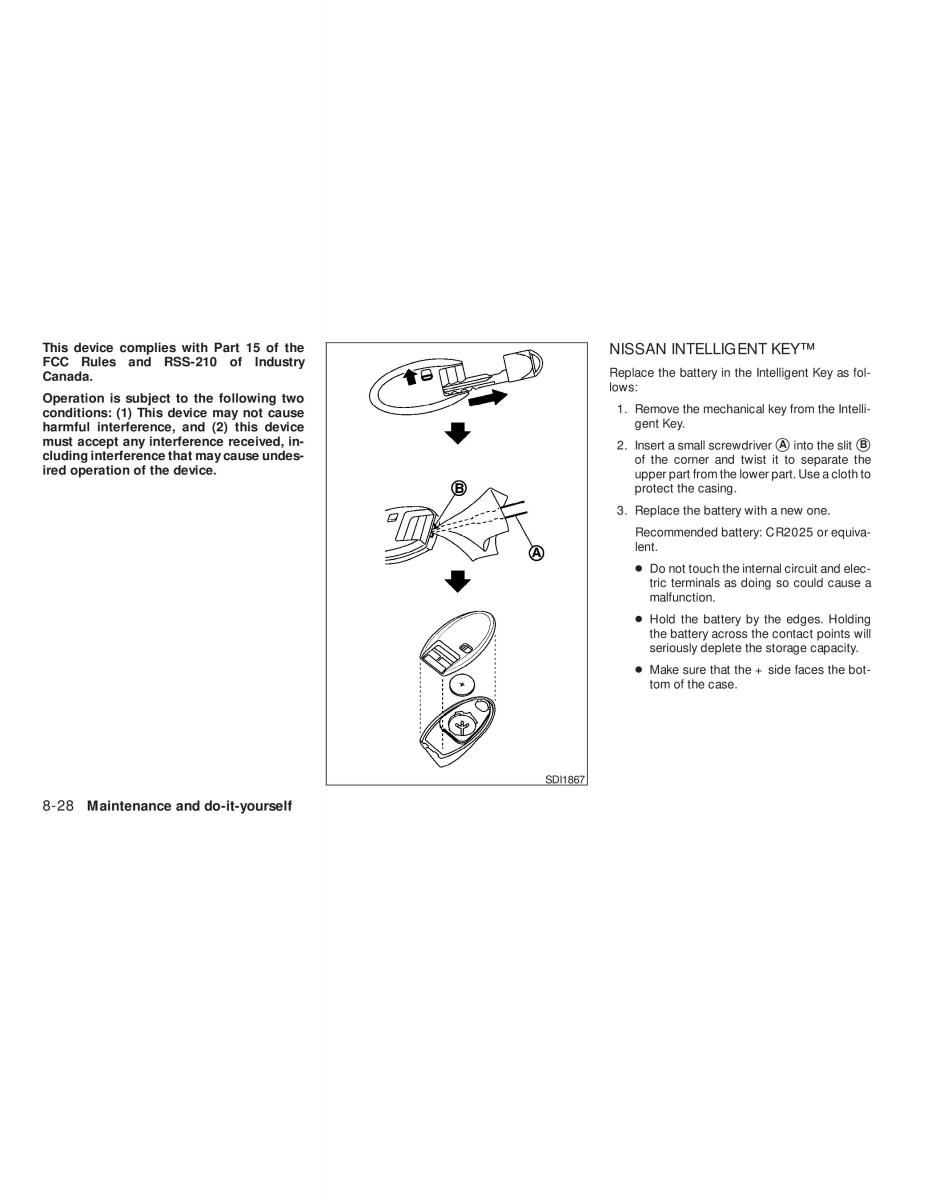 Nissan Tiida Versa owners manual / page 260