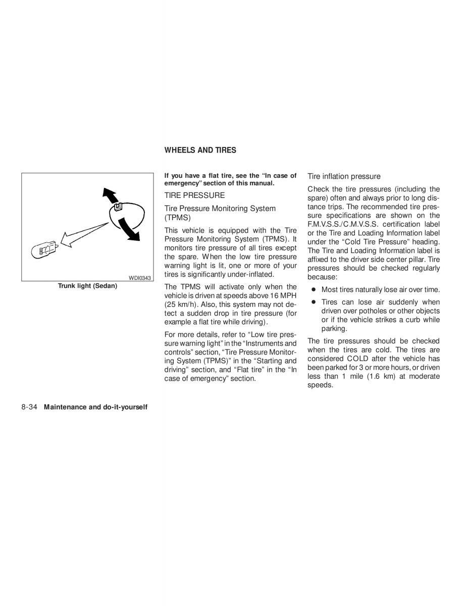 Nissan Tiida Versa owners manual / page 266