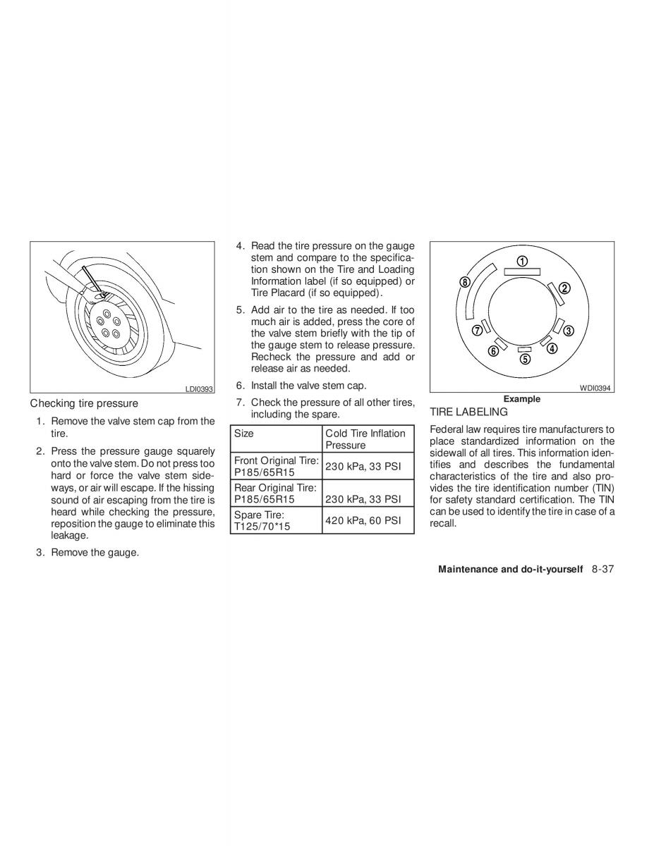 Nissan Tiida Versa owners manual / page 269