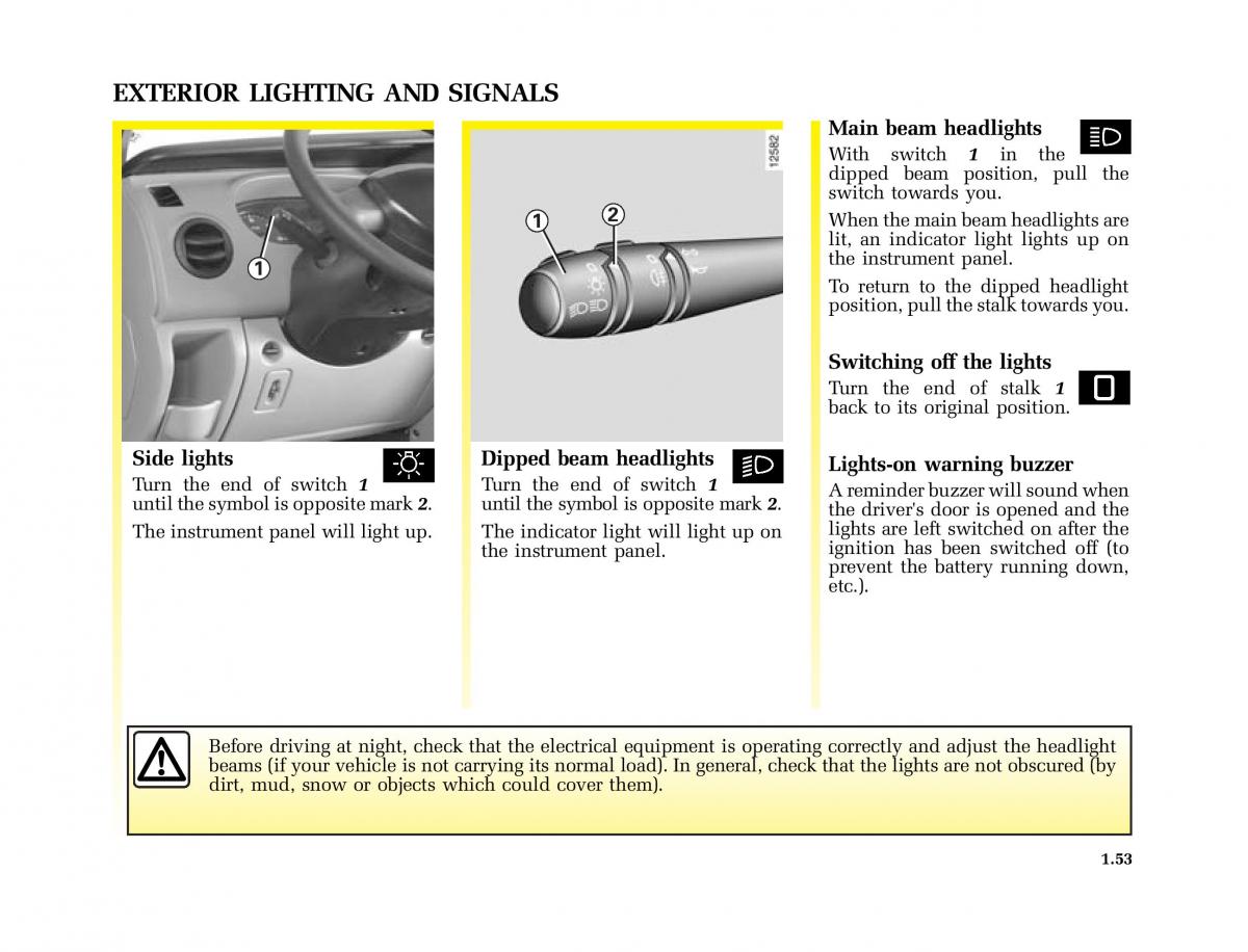 Renault Master II 2 owners manual / page 58