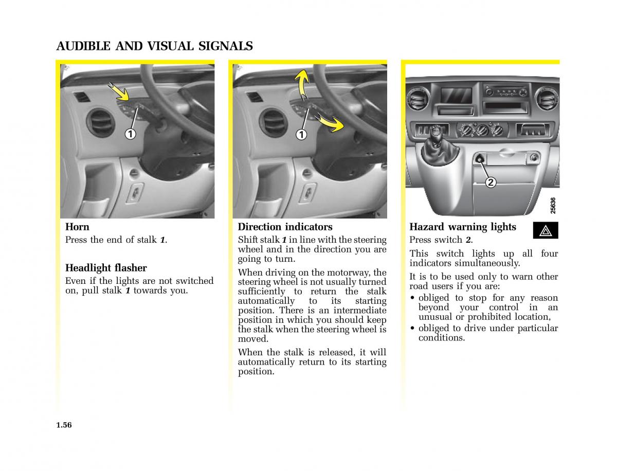 Renault Master II 2 owners manual / page 61