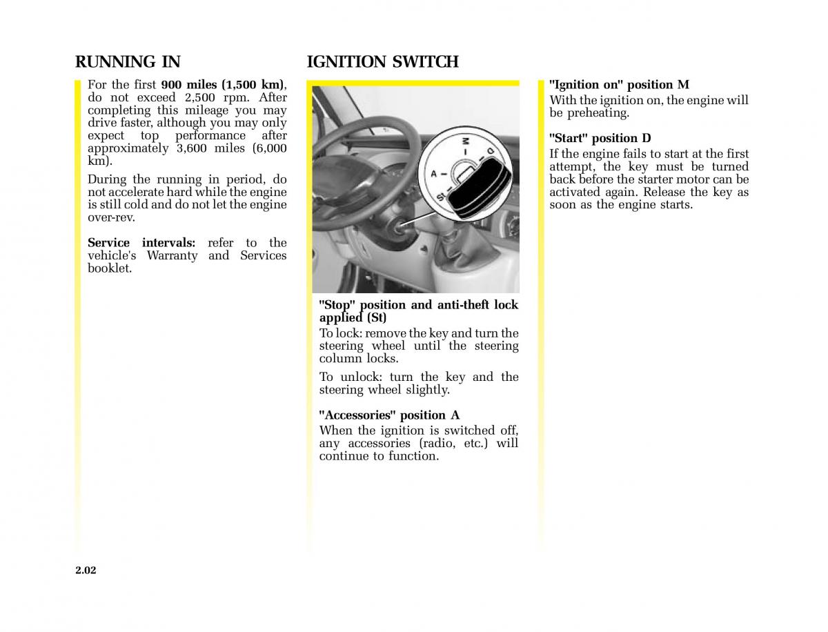 Renault Master II 2 owners manual / page 65