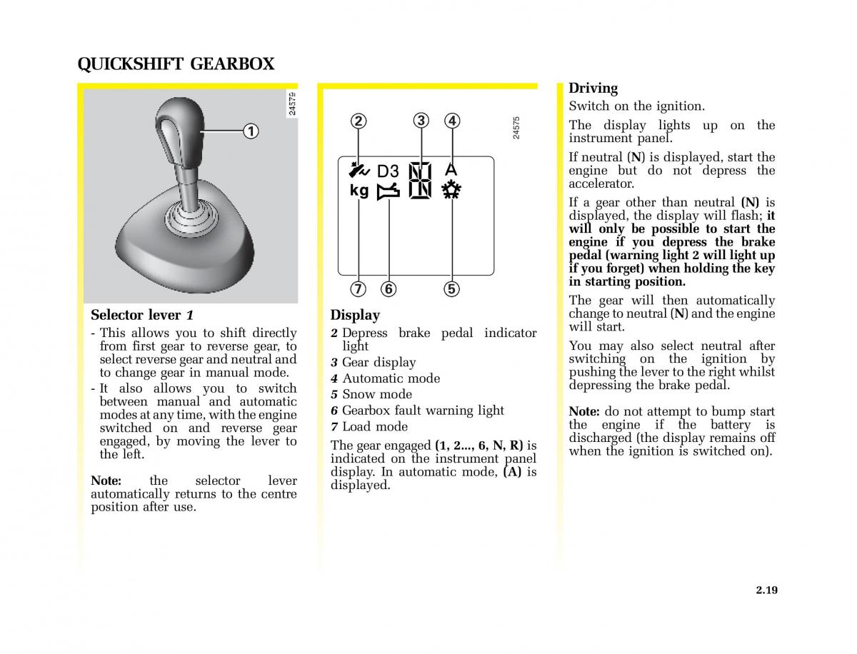 Renault Master II 2 owners manual / page 82