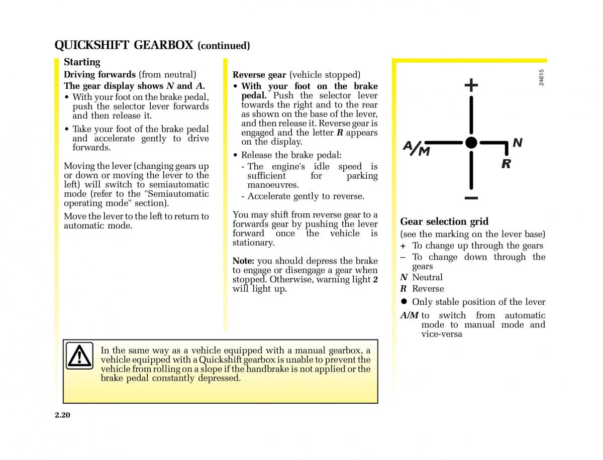 Renault Master II 2 owners manual / page 83