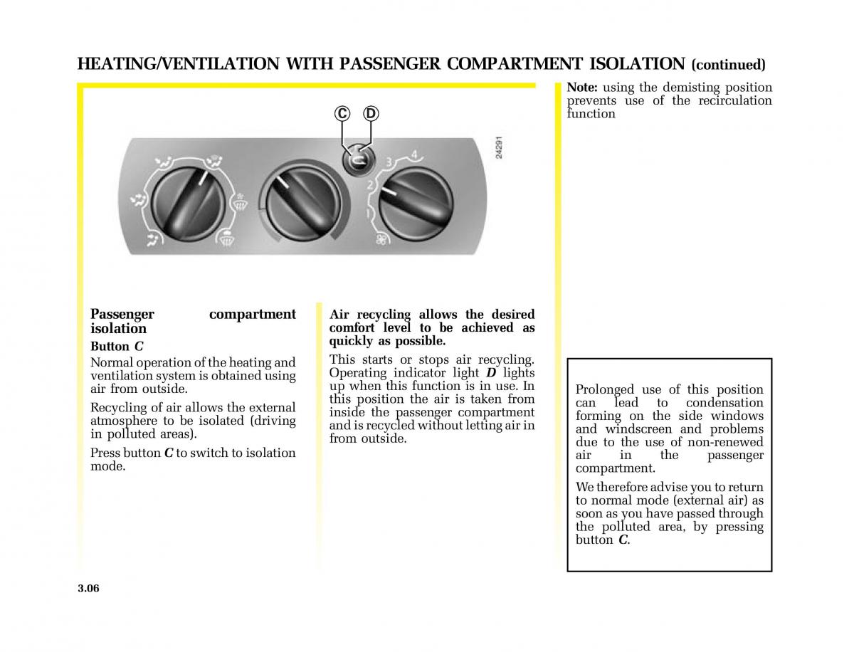 Renault Master II 2 owners manual / page 95