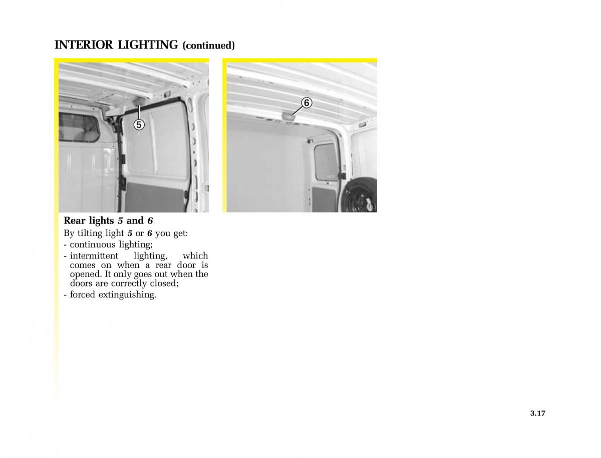 Renault Master II 2 owners manual / page 106