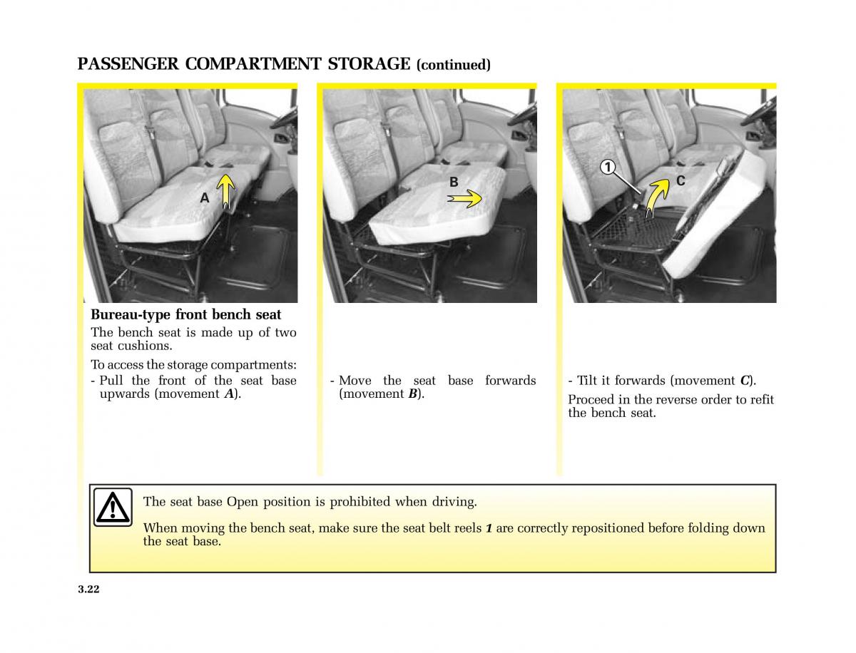 Renault Master II 2 owners manual / page 111