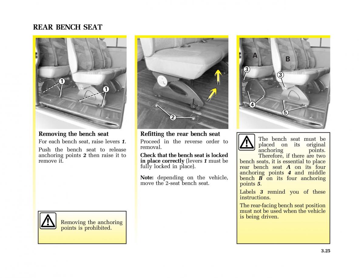 Renault Master II 2 owners manual / page 114