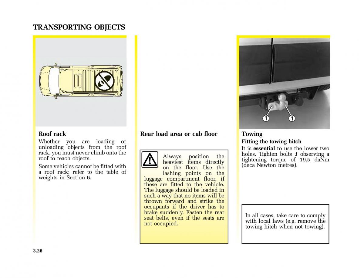 Renault Master II 2 owners manual / page 115