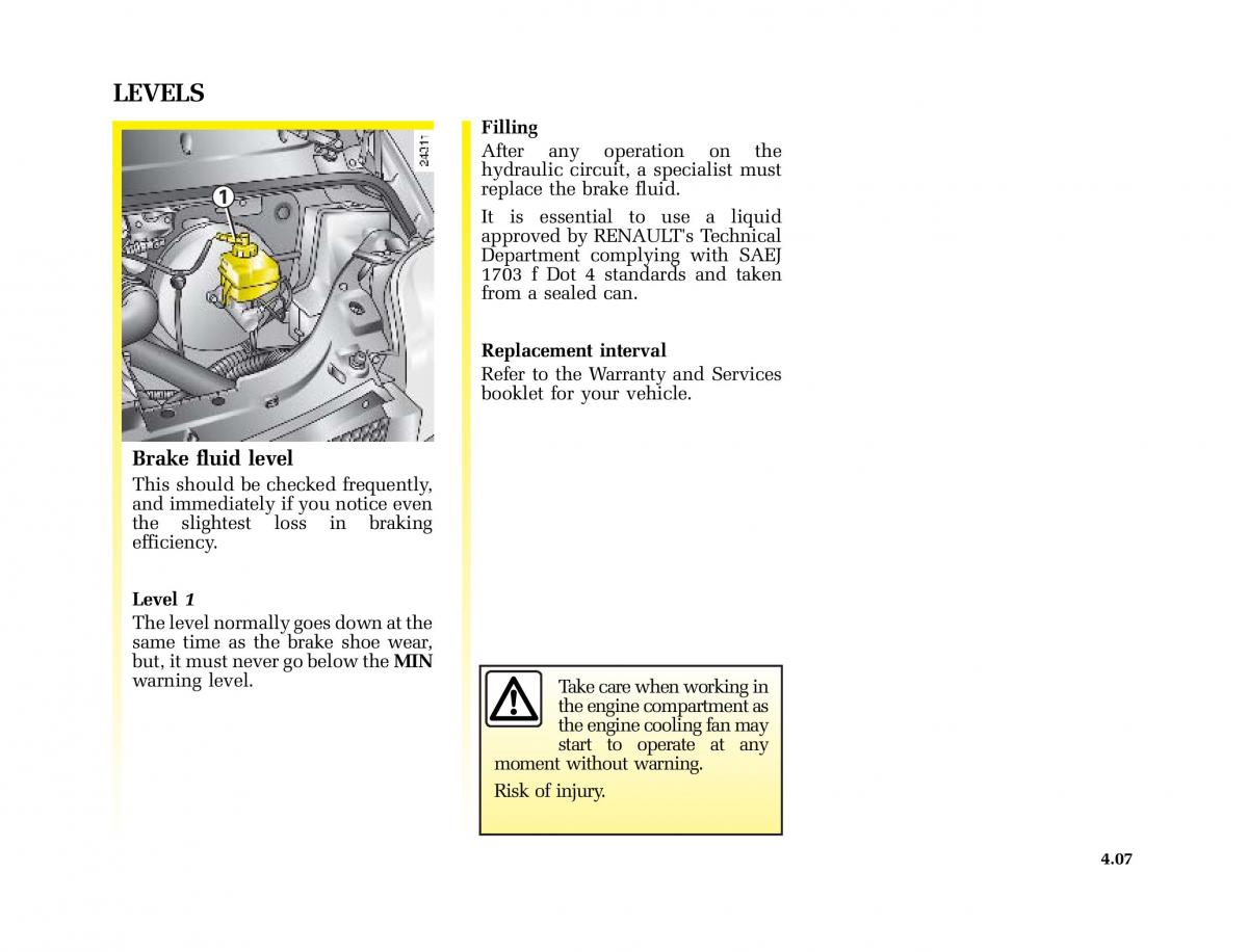 Renault Master II 2 owners manual / page 122