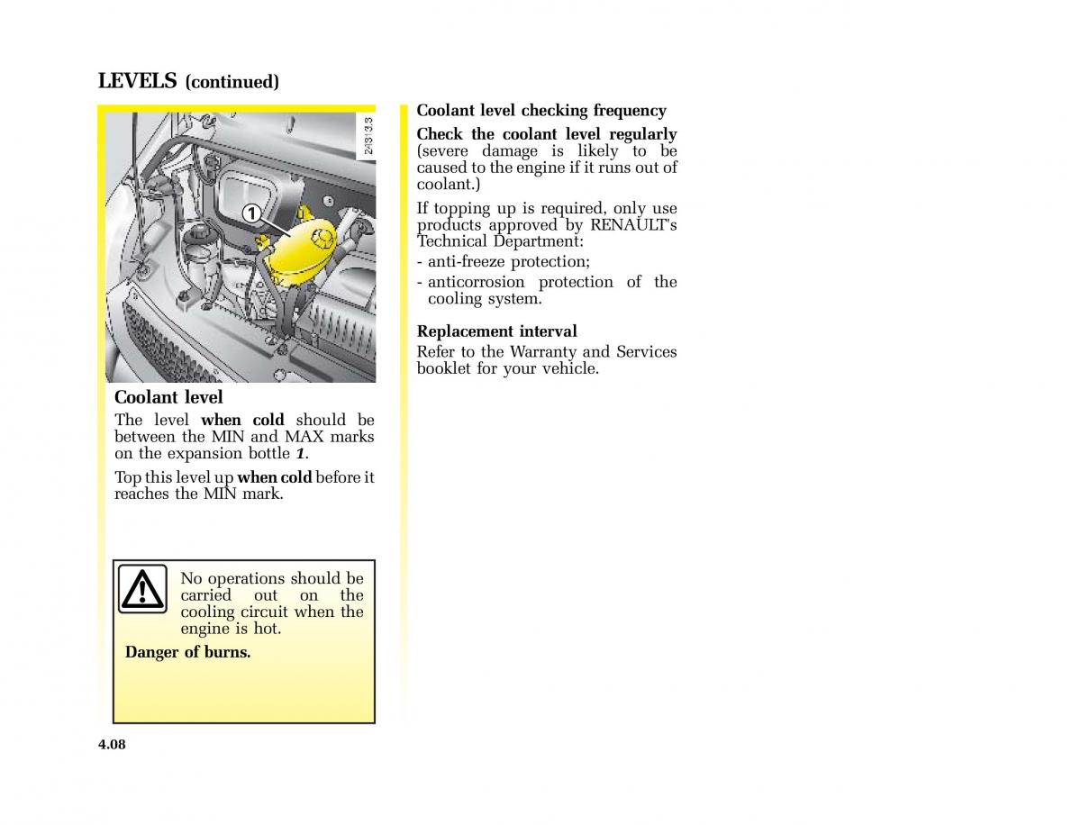 Renault Master II 2 owners manual / page 123