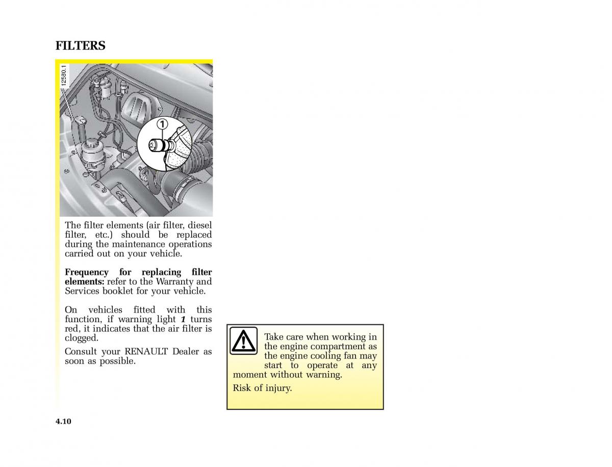 Renault Master II 2 owners manual / page 125