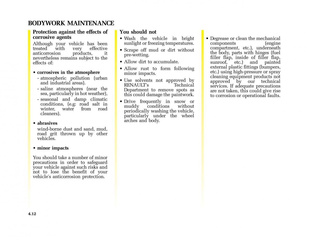 Renault Master II 2 owners manual / page 127