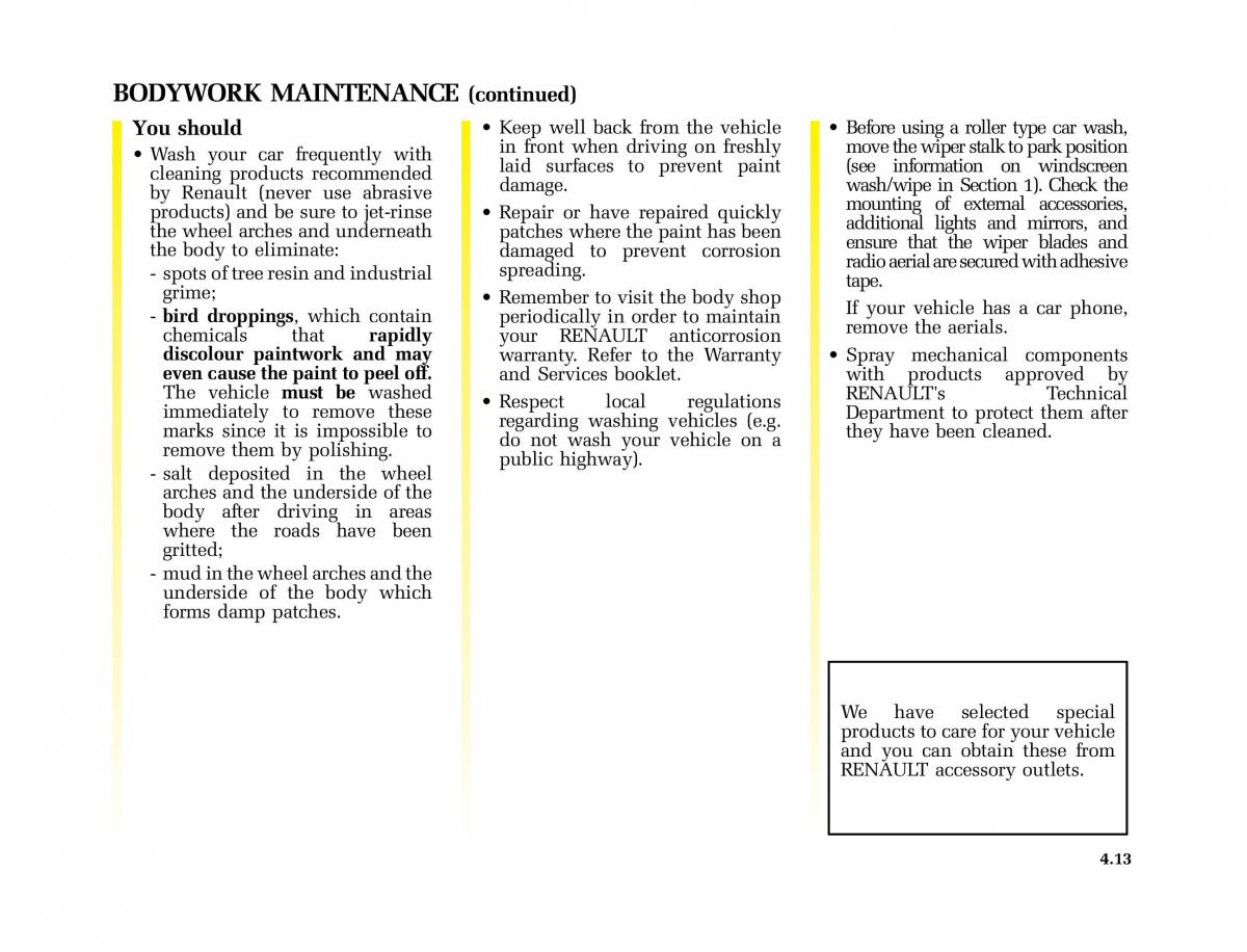 Renault Master II 2 owners manual / page 128