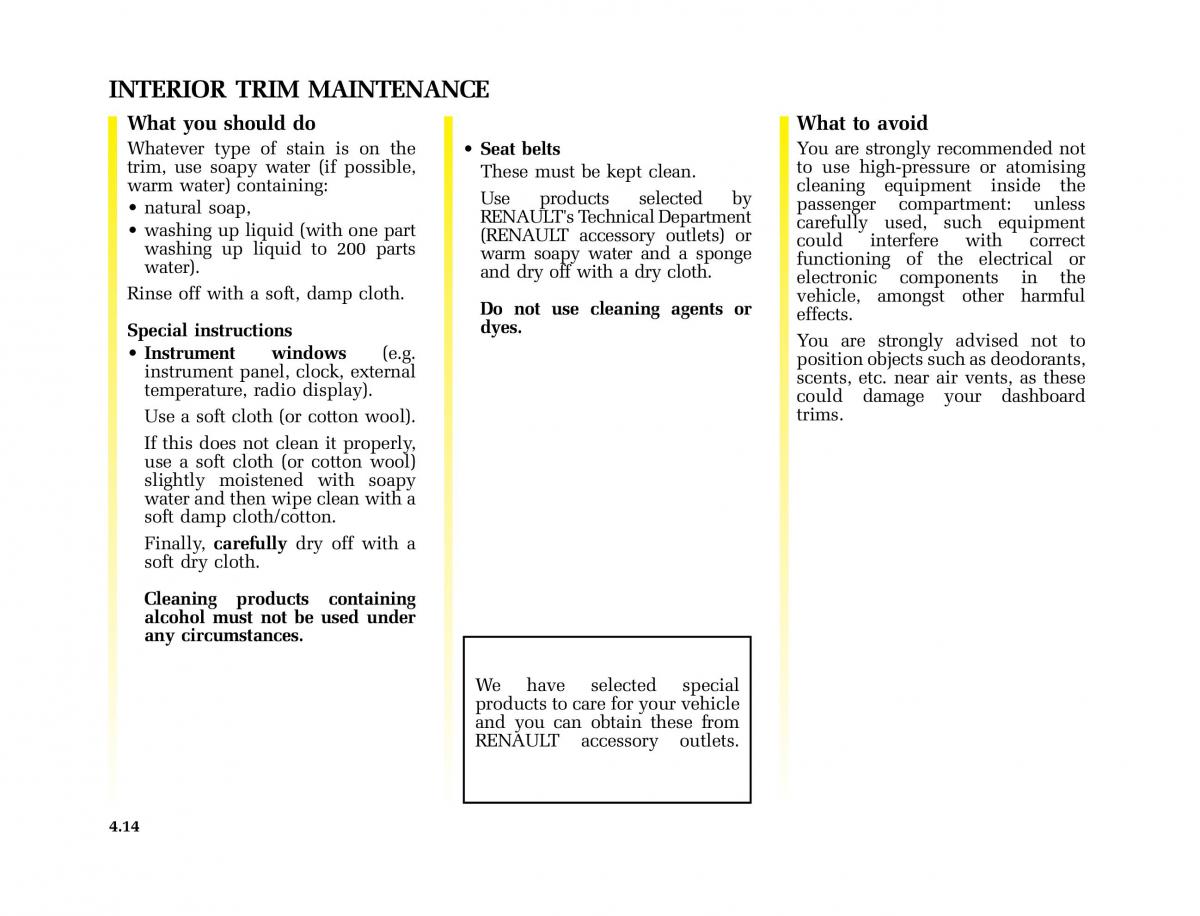 Renault Master II 2 owners manual / page 129