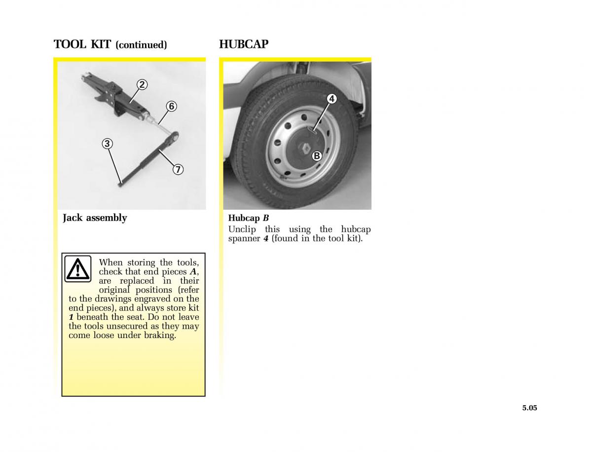 Renault Master II 2 owners manual / page 134