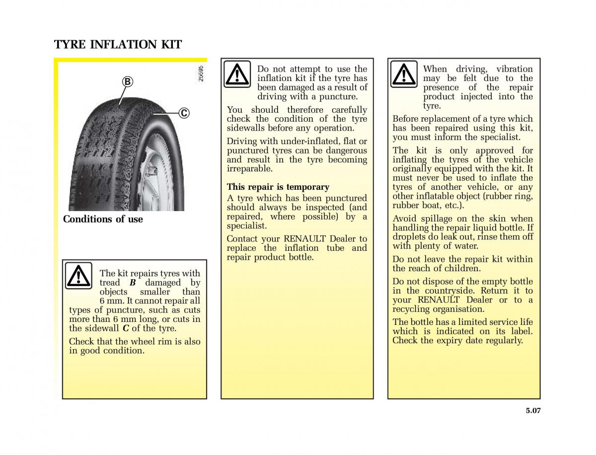 Renault Master II 2 owners manual / page 136