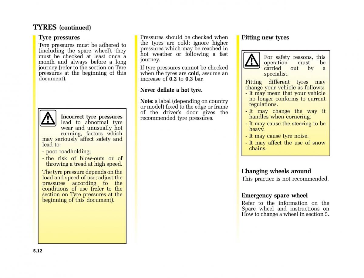 Renault Master II 2 owners manual / page 141