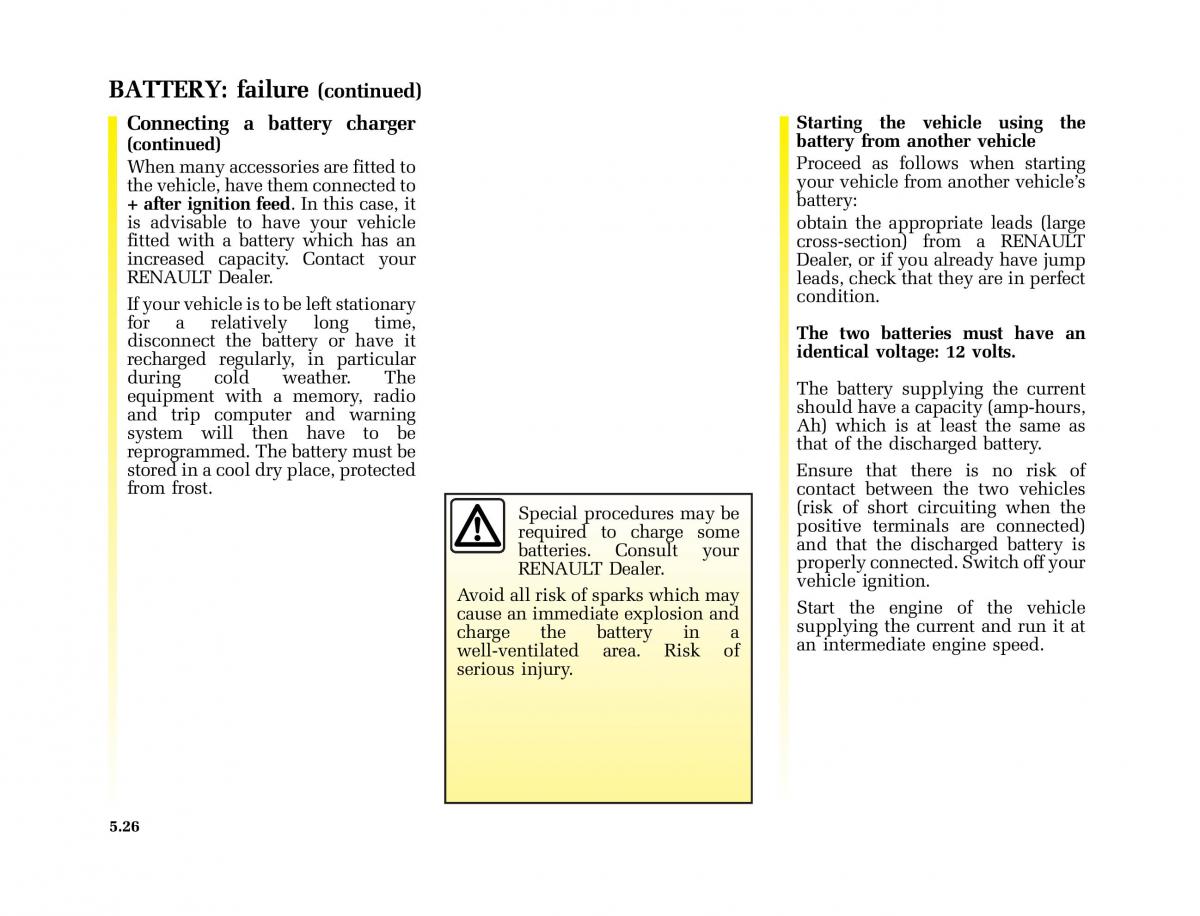 Renault Master II 2 owners manual / page 155