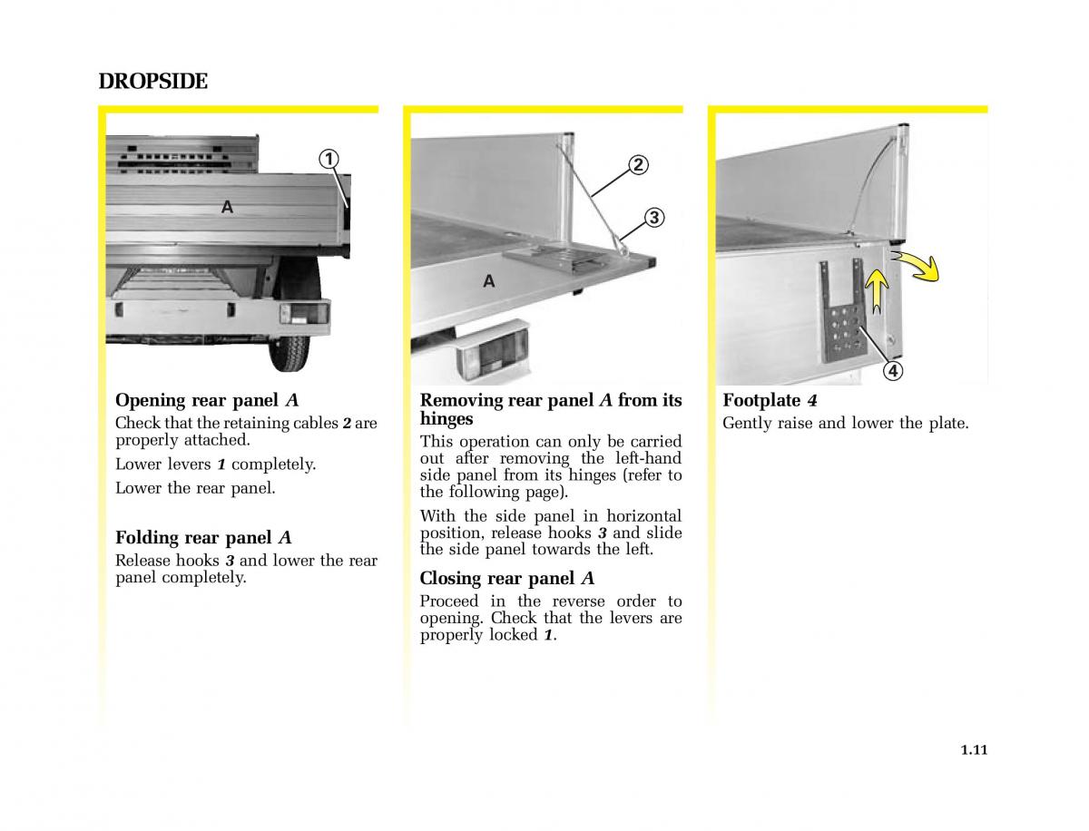 Renault Master II 2 owners manual / page 16