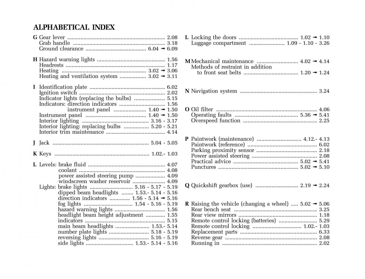 Renault Master II 2 owners manual / page 208