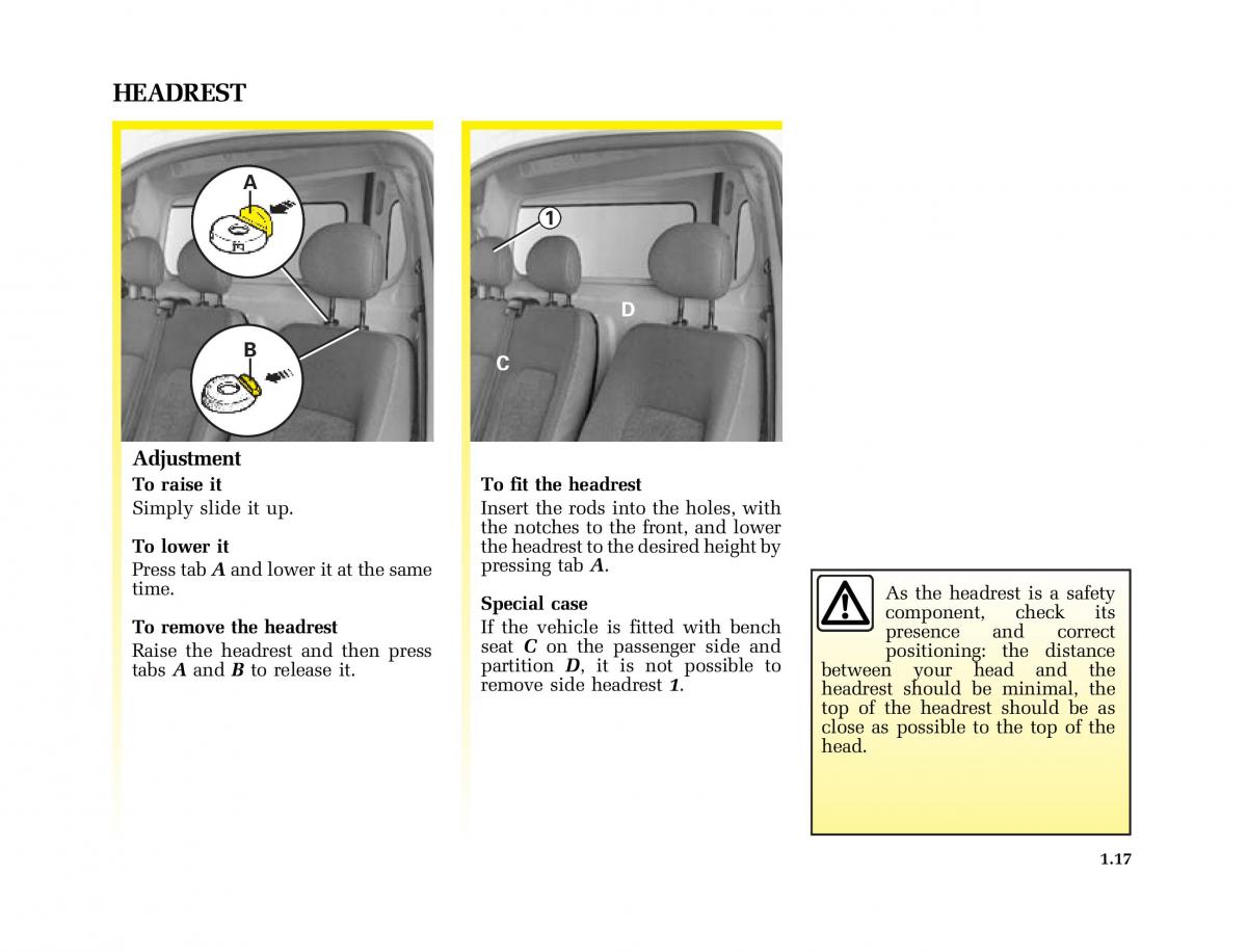 Renault Master II 2 owners manual / page 22