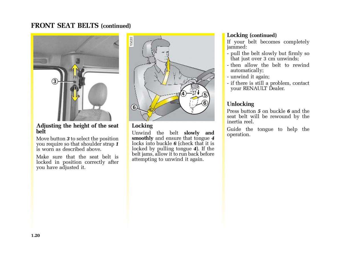 Renault Master II 2 owners manual / page 25