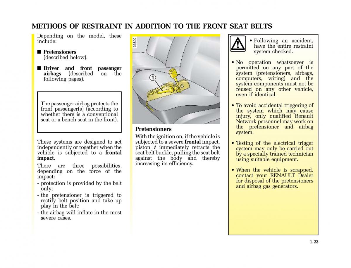 Renault Master II 2 owners manual / page 28