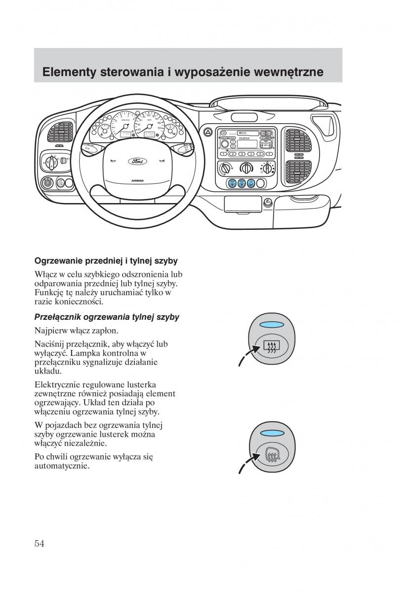 Ford Transit VI 6 instrukcja obslugi / page 56