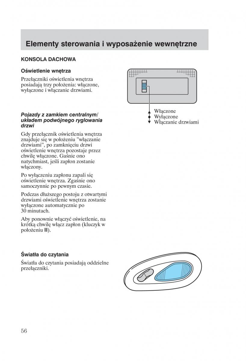 Ford Transit VI 6 instrukcja obslugi / page 58