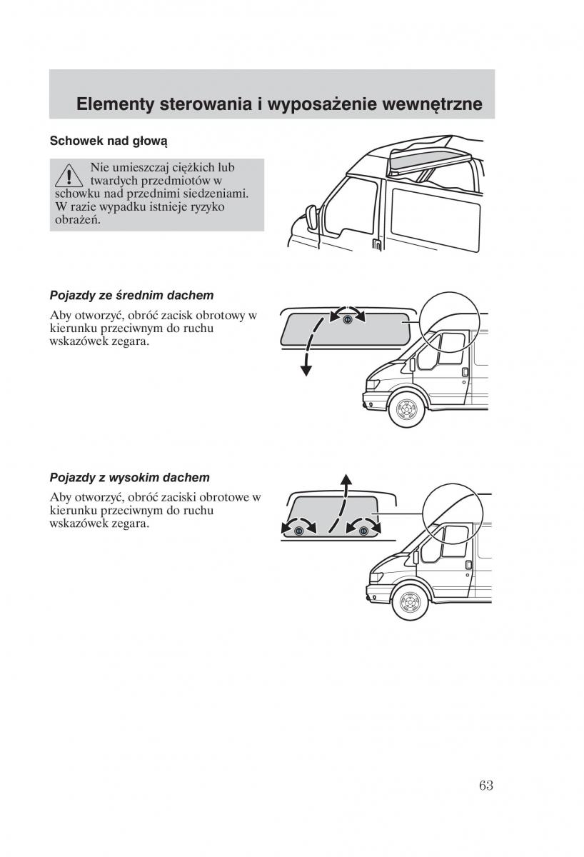 Ford Transit VI 6 instrukcja obslugi / page 65