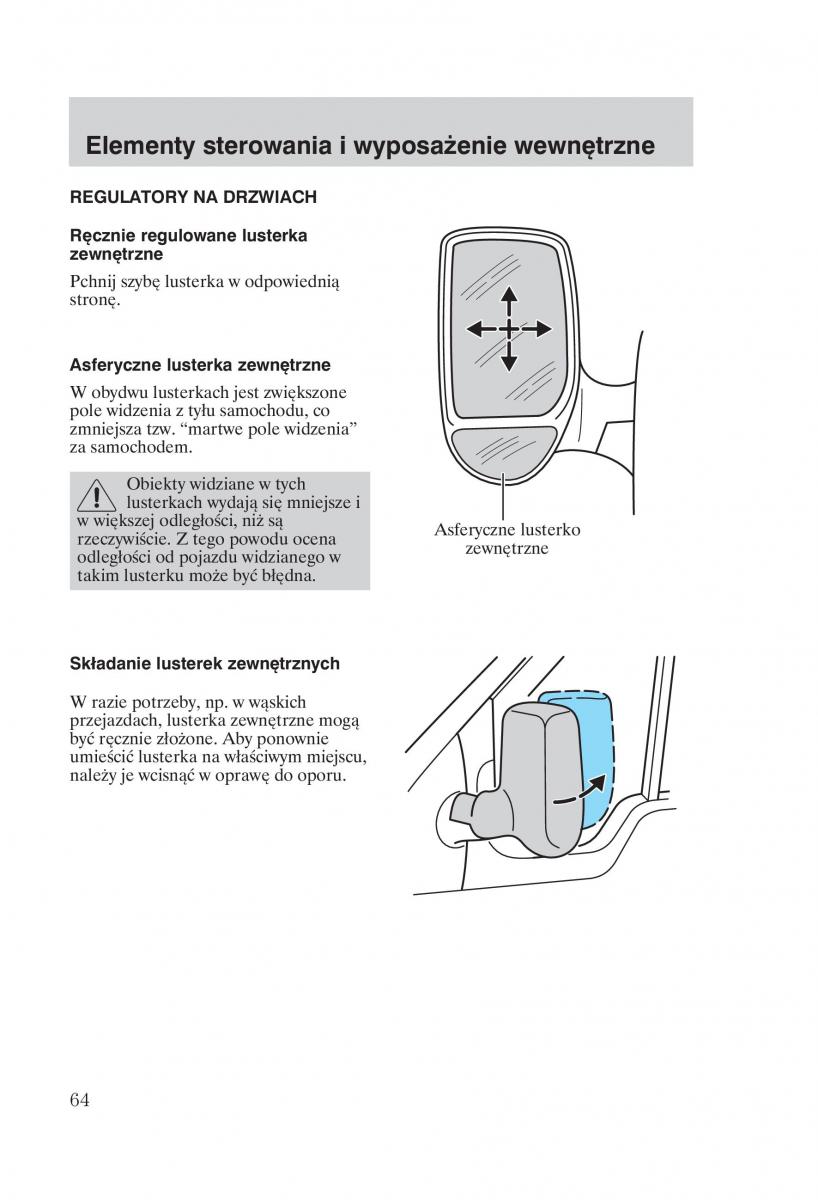 Ford Transit VI 6 instrukcja obslugi / page 66