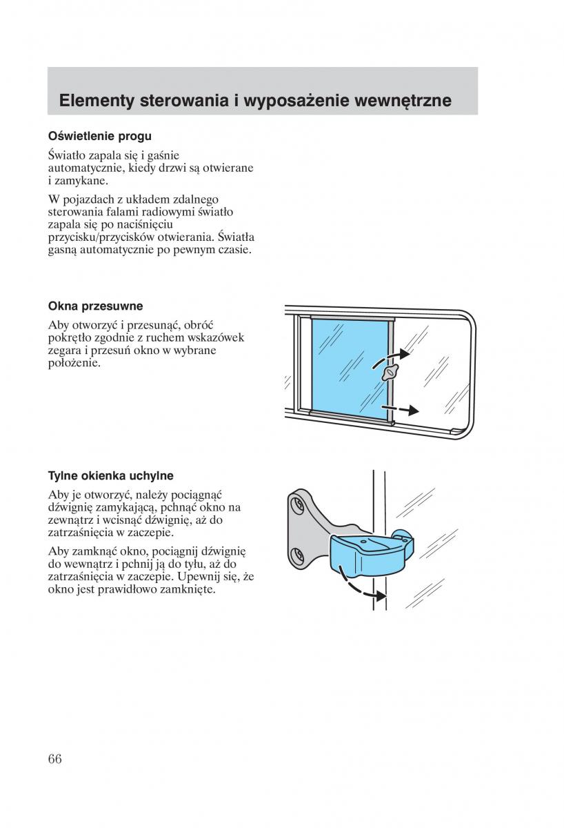 Ford Transit VI 6 instrukcja obslugi / page 68