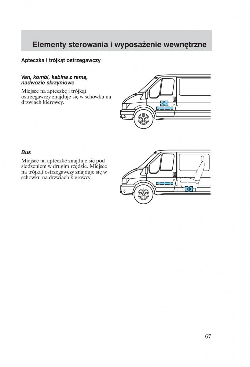 Ford Transit VI 6 instrukcja obslugi / page 69