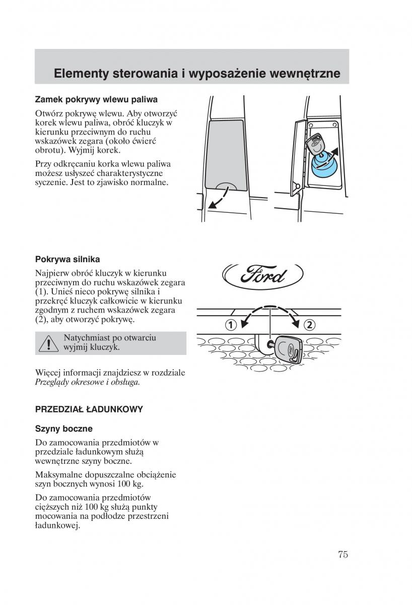 Ford Transit VI 6 instrukcja obslugi / page 77