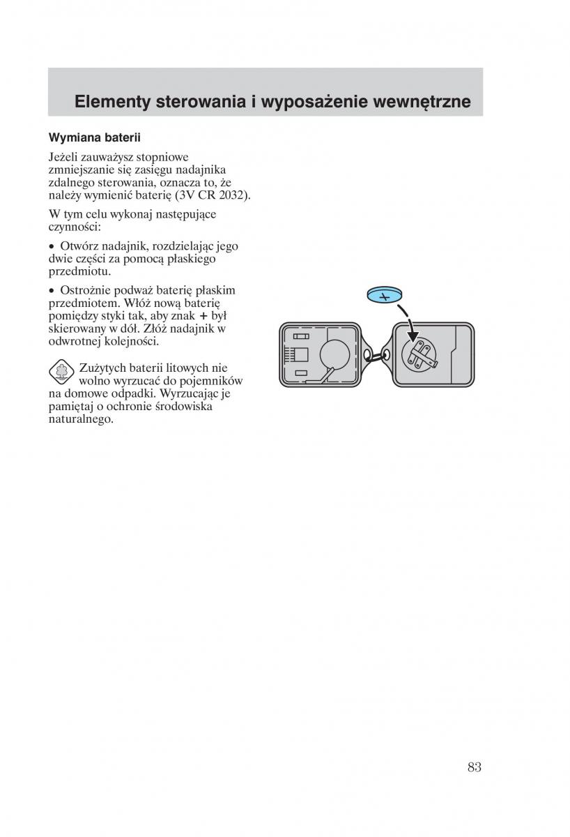 Ford Transit VI 6 instrukcja obslugi / page 85