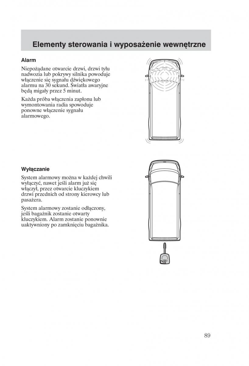 Ford Transit VI 6 instrukcja obslugi / page 91