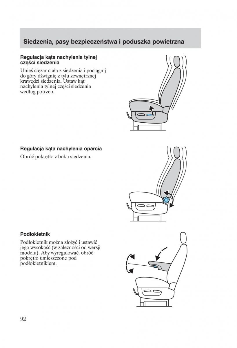 Ford Transit VI 6 instrukcja obslugi / page 94