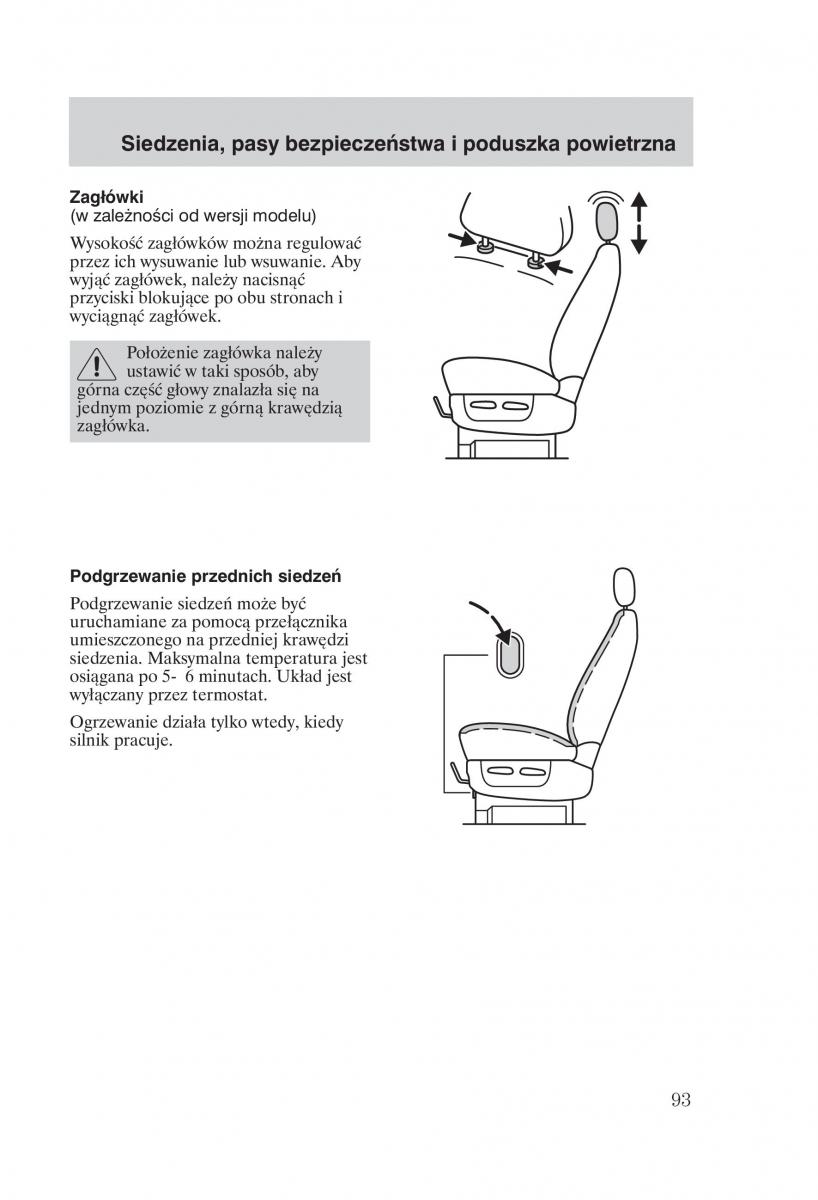 Ford Transit VI 6 instrukcja obslugi / page 95