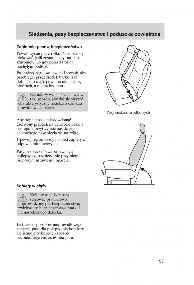 Ford Transit VI 6 instrukcja obslugi / page 99