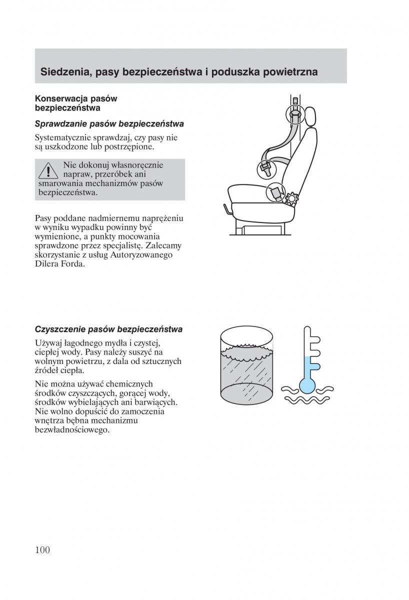 Ford Transit VI 6 instrukcja obslugi / page 102